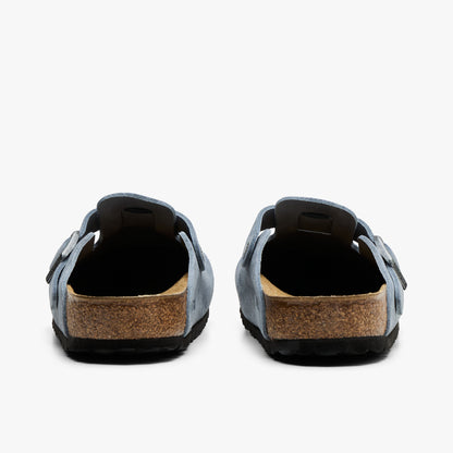 Birkenstock Boston / Stone Blue Suede