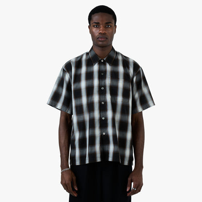 BEAMS Ombre Check Shirt / Black