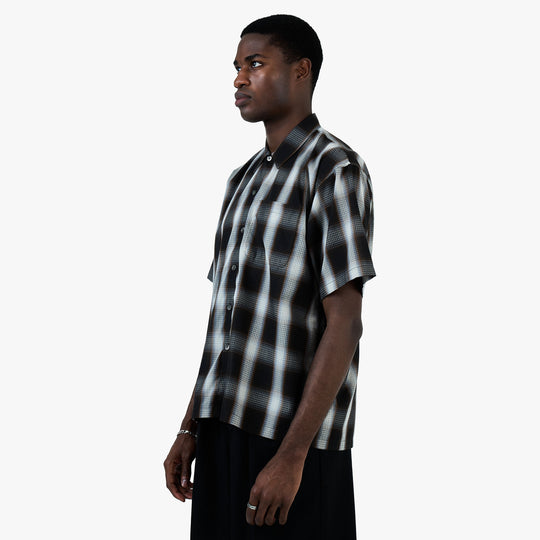 BEAMS Ombre Check Shirt / Black