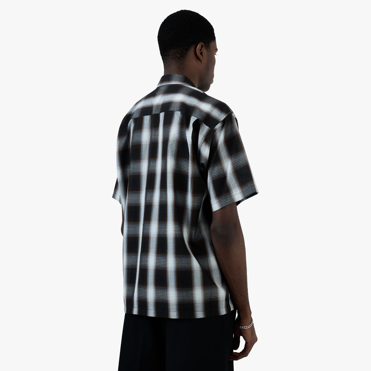 BEAMS Ombre Check Shirt / Black