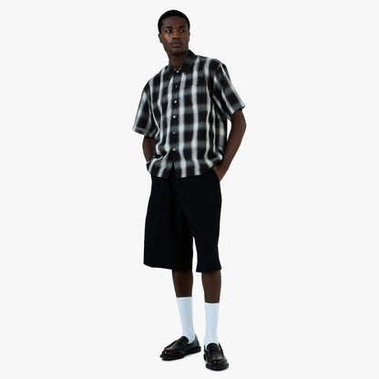 BEAMS Ombre Check Shirt / Black
