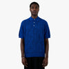 BEAMS 12 Gauge Mesh Polo Shirt / Royal Blue 1