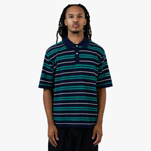 BEAMS 12 Gauge Mesh Polo Shirt / Navy – Livestock