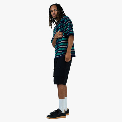 BEAMS 12 Gauge Mesh Polo Shirt / Navy