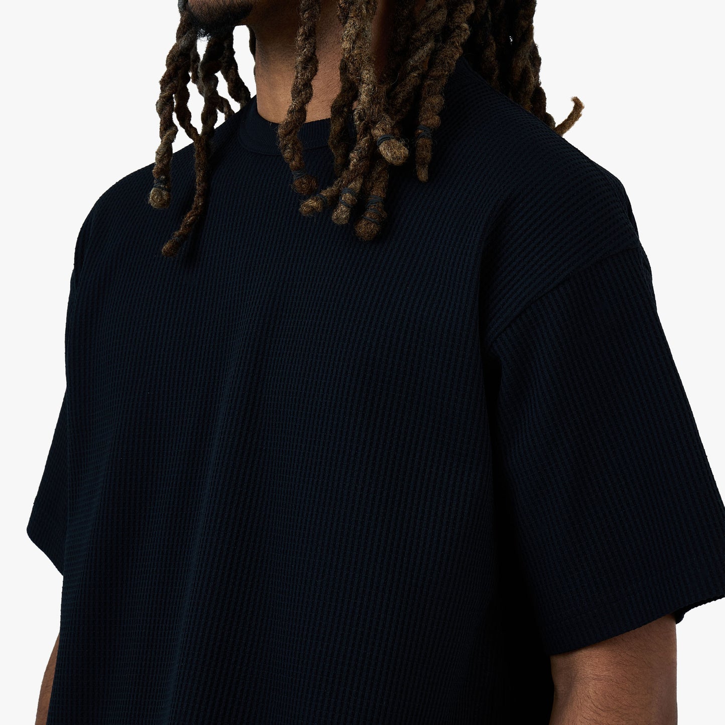 BEAMS Stretch Thermal T-Shirt / Black