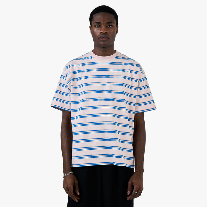 BEAMS Stripe T-Shirt / Pink 1