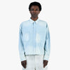 Chemise en chambray BEAMS déchirée / Bleu délavé 1