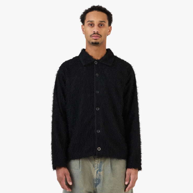 Beams Fringe Shirt Black 1