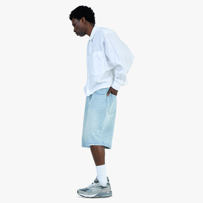 BEAMS Damage Denim Shorts / Ice Wash