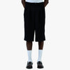 Beams Wide Short Slacks / Black 1