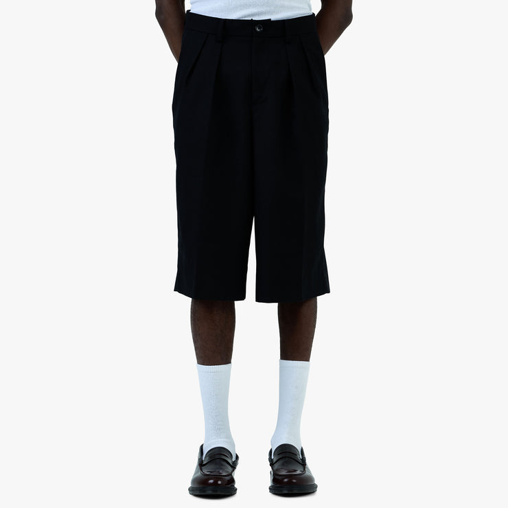 Beams Wide Short Slacks / Black 1