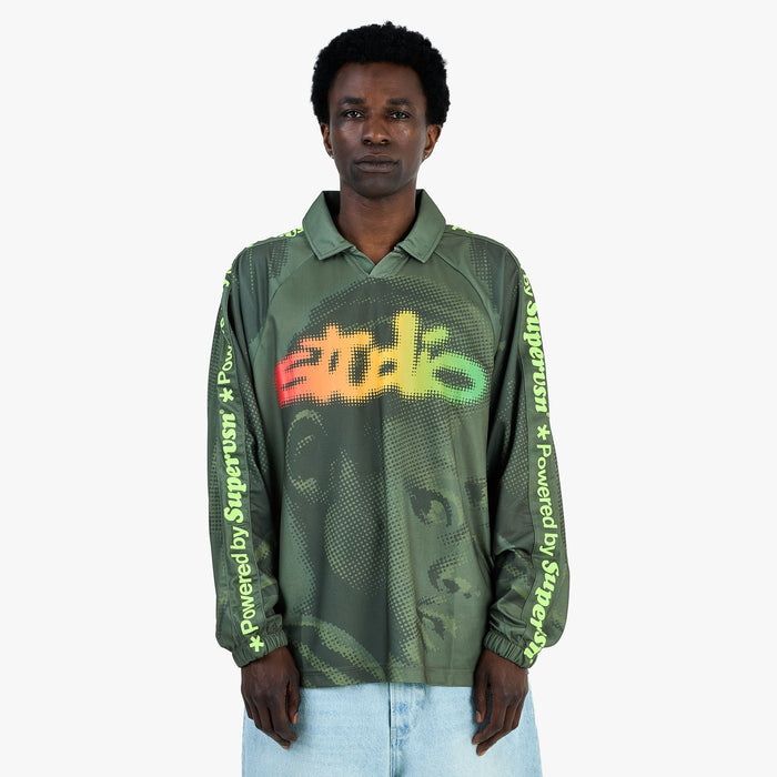 Maillot de football à manches longues Supervsn Studio / Vert forêt 1