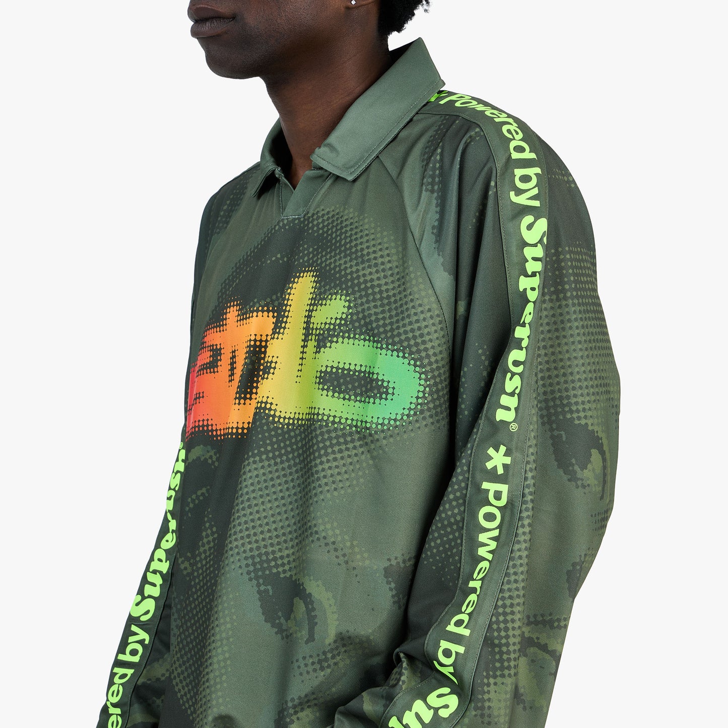 Supervsn Studio Longsleeve Soccer Jersey / Forest Green