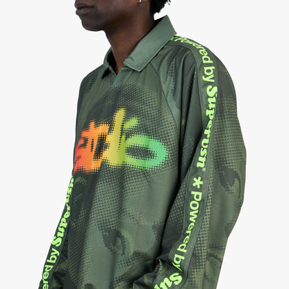 Supervsn Studio Longsleeve Soccer Jersey / Forest Green