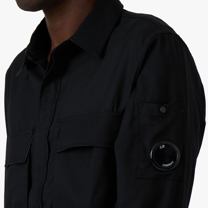 C.P. Company Wool Gabardine Shirt / Black – Livestock