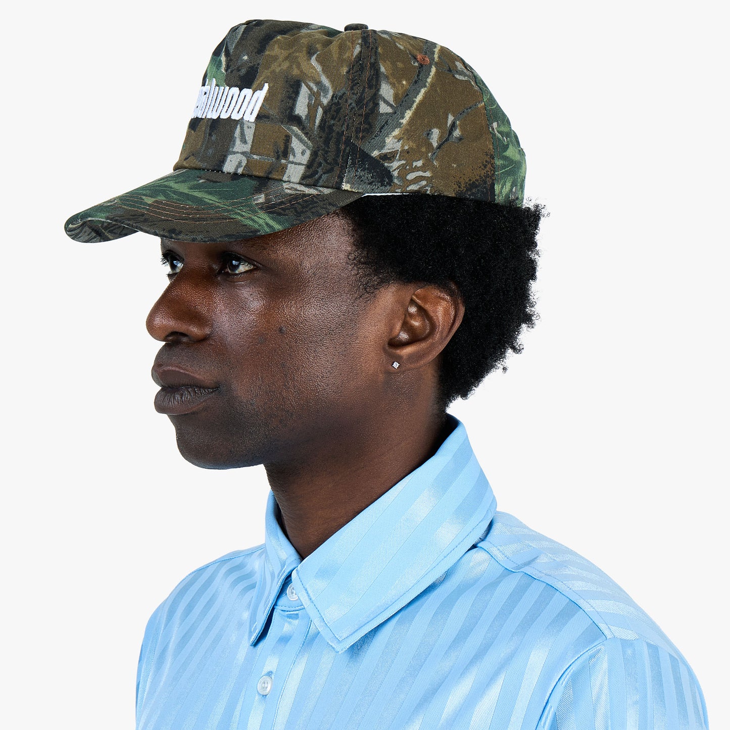 Casquette 5 panneaux Metalwood Metal Logo / Camo Feuille Réelle
