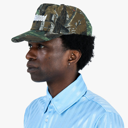 Casquette 5 panneaux Metalwood Metal Logo / Camo Feuille Réelle