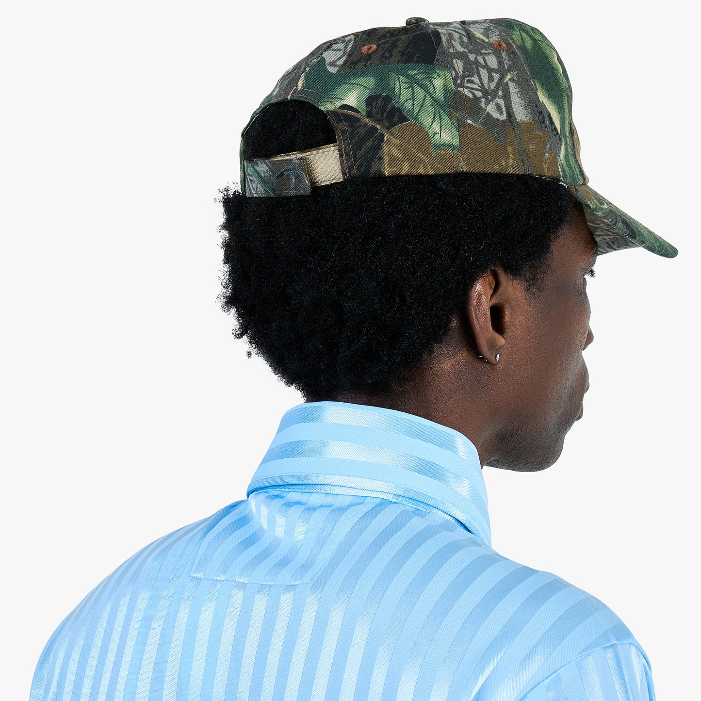 Casquette 5 panneaux Metalwood Metal Logo / Camo Feuille Réelle