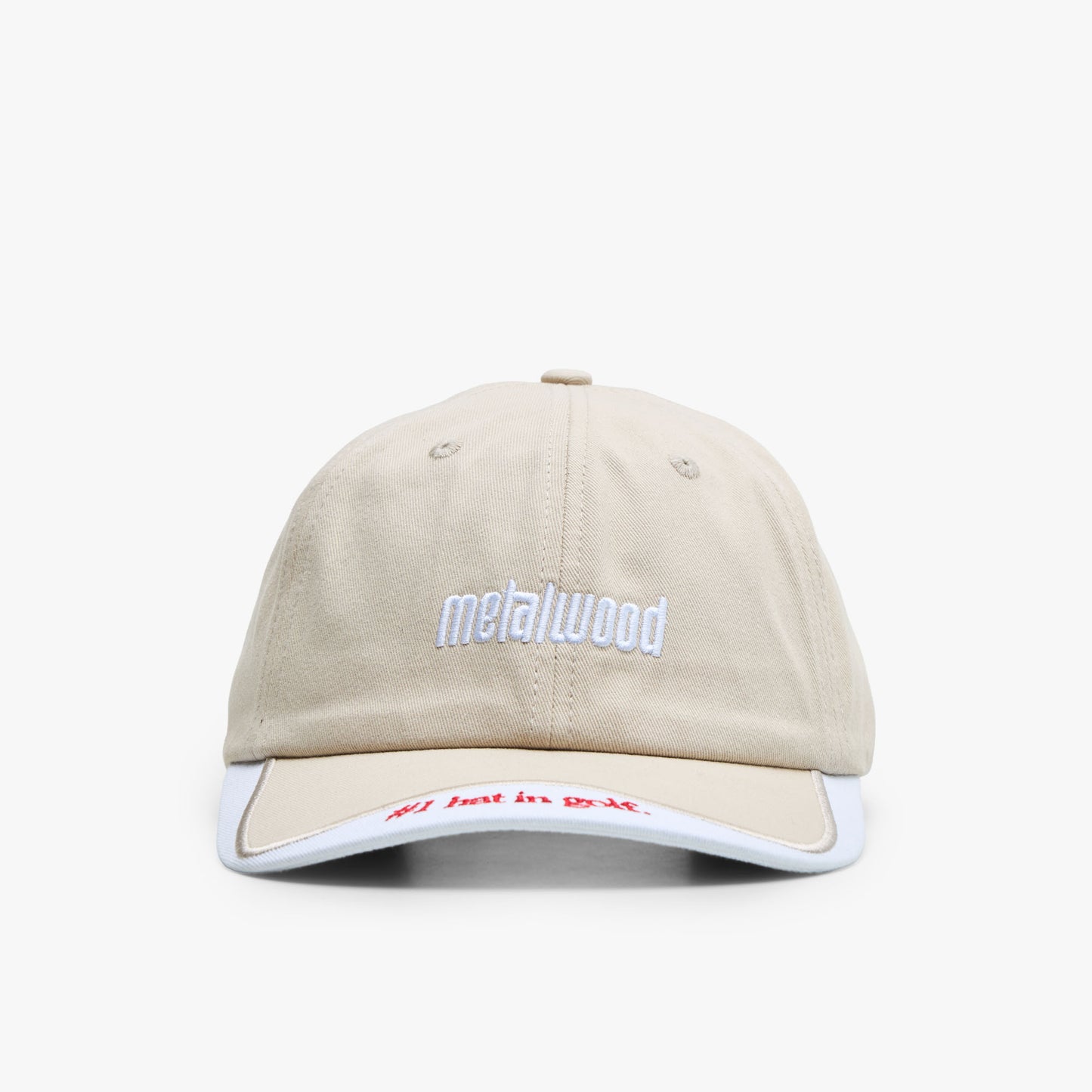 Metalwood Number One Dad Hat / Bone