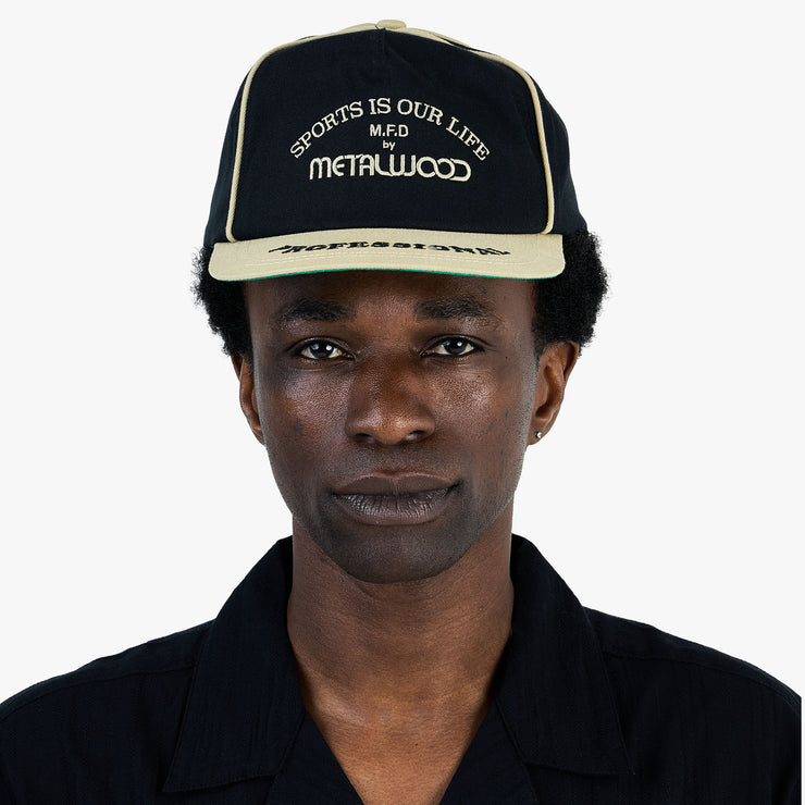 Metalwood Professional Piping Snapback Hat / Black 1
