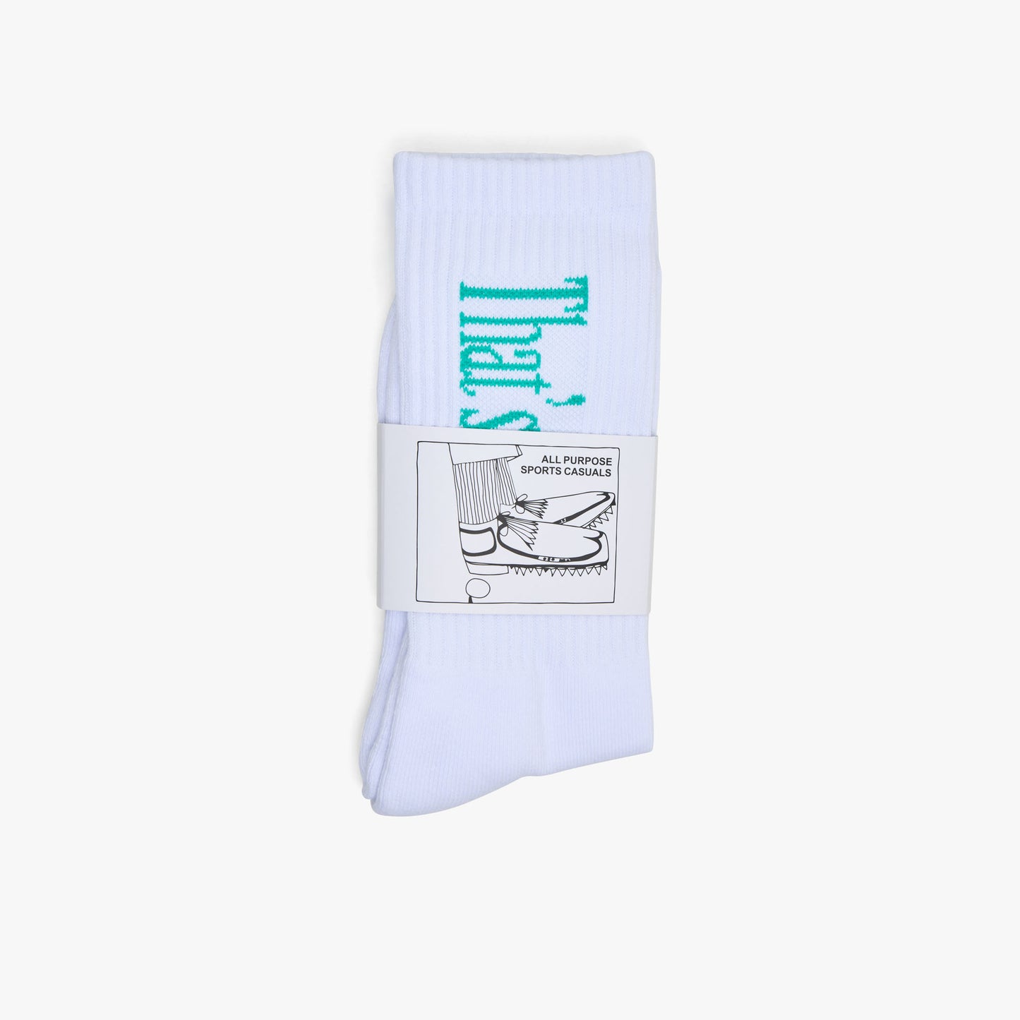 Metalwood That's Golf Crew Socks / White