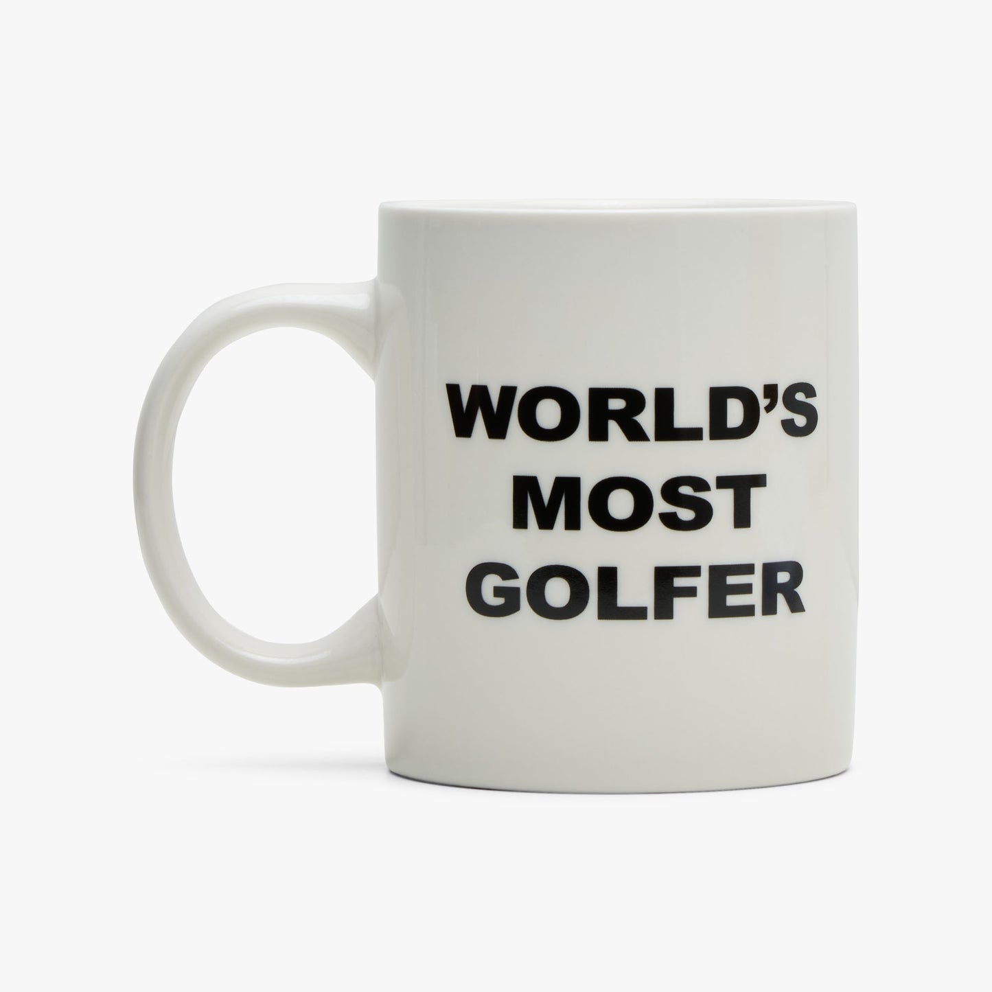 Metalwood World's Most Golfer Mug / White
