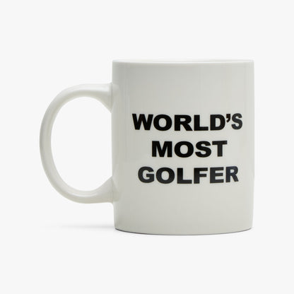 Metalwood World's Most Golfer Mug / White