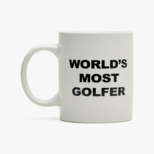 Metalwood World's Most Golfer Mug / White