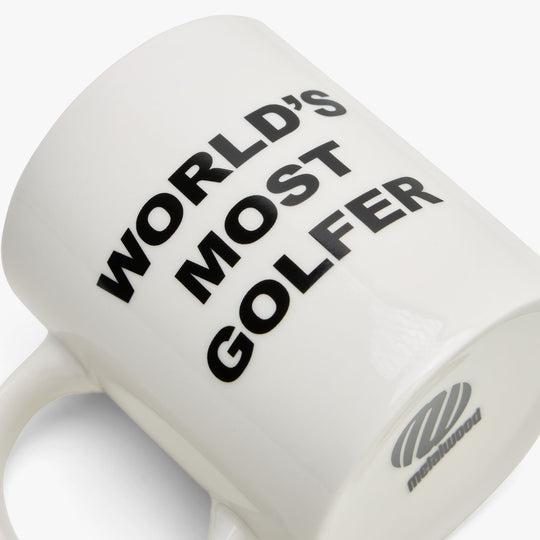 Metalwood World's Most Golfer Mug / White