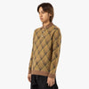 BEAMS PLUS Knit Polo Stripe / Brown 2