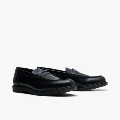 Dr. Martens Mayfare Polished Smooth Leather Penny Loafers / Black