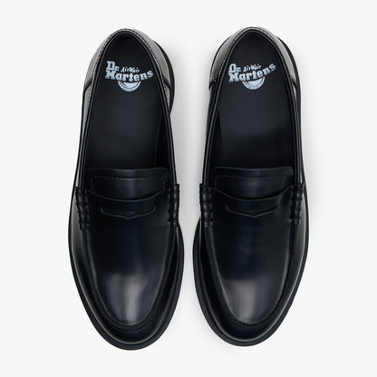 Dr. Martens Mayfare Polished Smooth Leather Penny Loafers / Black