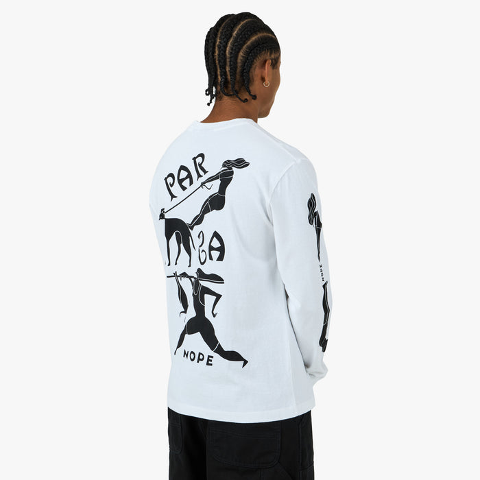 by Parra Dog Training Longsleeve T-Shirt White 1