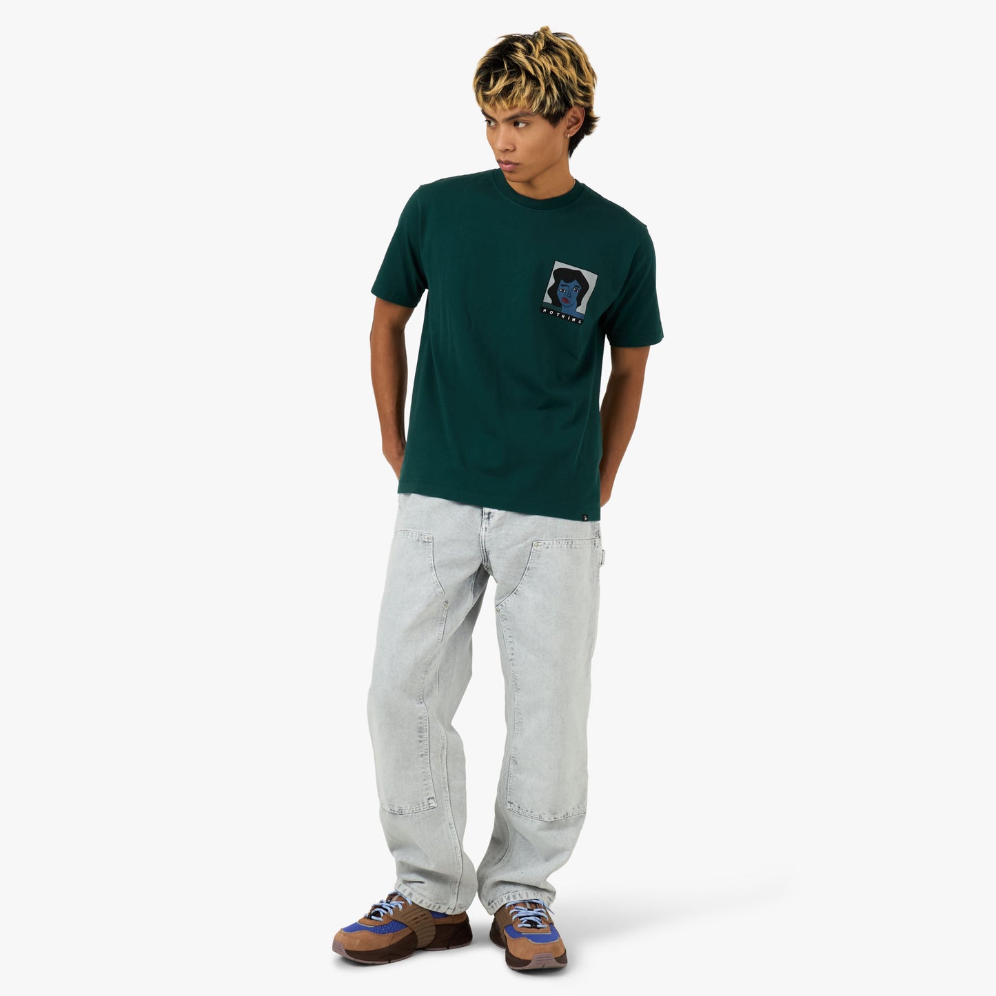 by Parra Nothing Please T-Shirt Pine Green