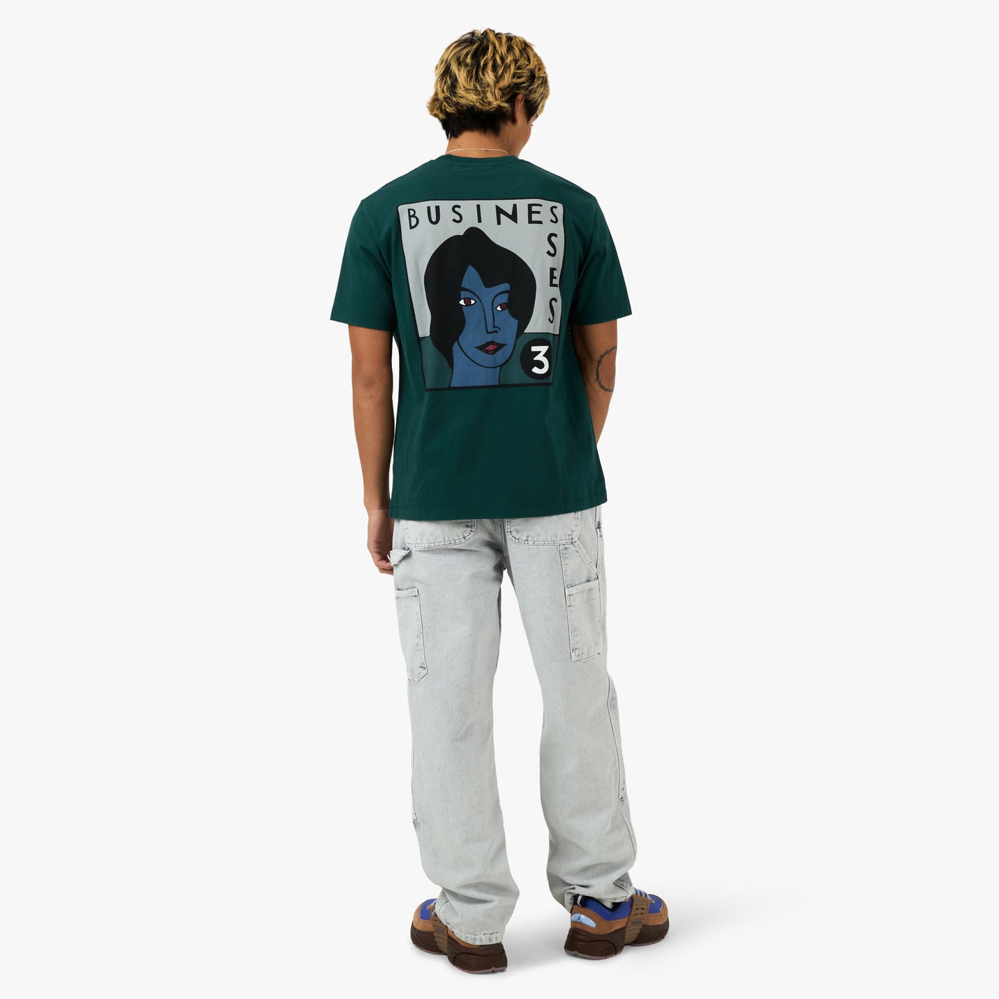 by Parra Nothing Please T-Shirt Pine Green