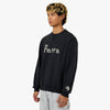 by Parra Weird Trad Logo Chandail à capuchon Bleu Marine Foncé 2