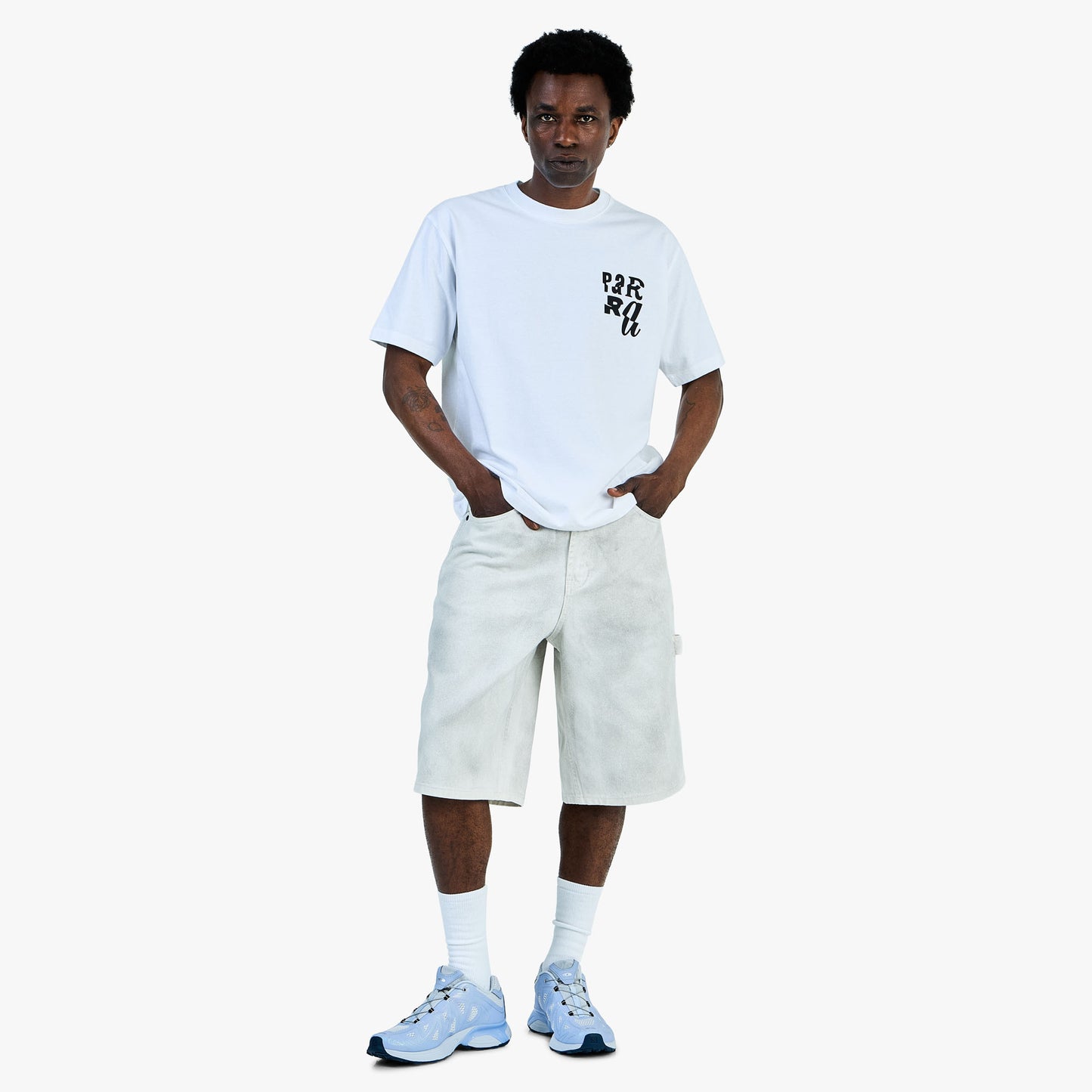 T-shirt by Parra Why Are You Here / Blanc