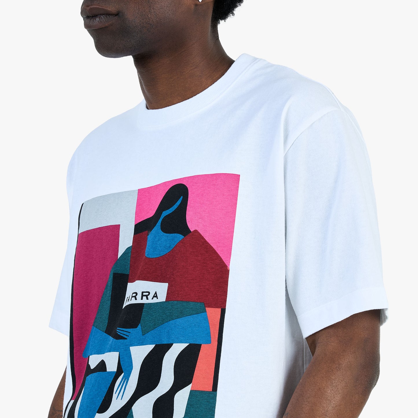 T-shirt by Parra Reading The Square / Blanc