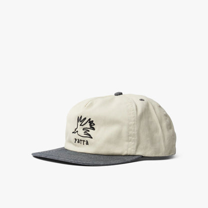 by Parra Yarn Bird 5 Panel Hat / Off White