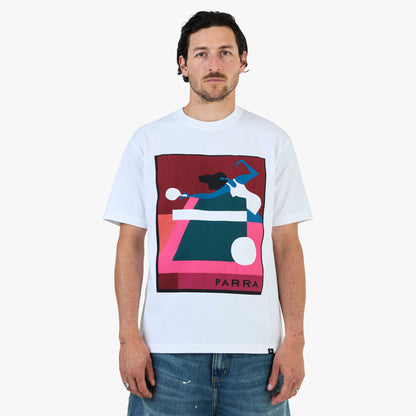 by Parra Ping Ponged T-Shirt / White