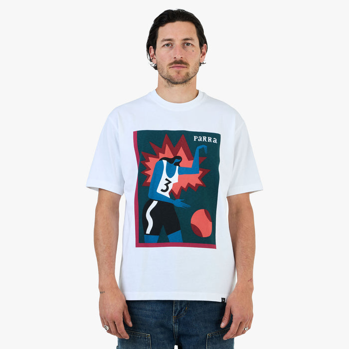 by Parra Basketball T-Shirt / White 1