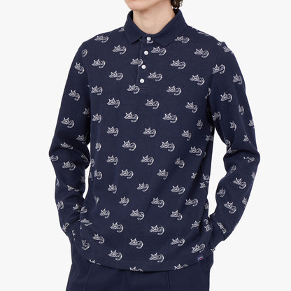 PUMA x Noah Jacquard Polo Shirt / Puma Navy