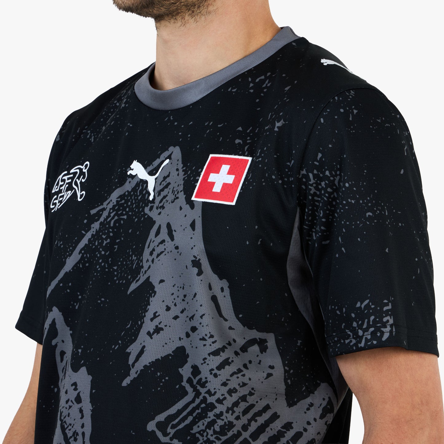 PUMA x Salehe Bembury Maillot Gardien Suisse Réplique PUMA Noir / Gris Foncé Froid
