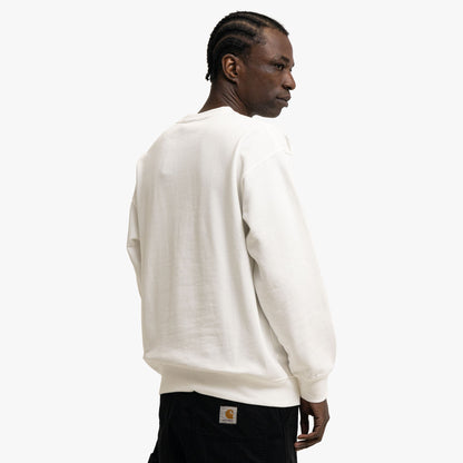 Manastash Collegiate Crewneck Blanc