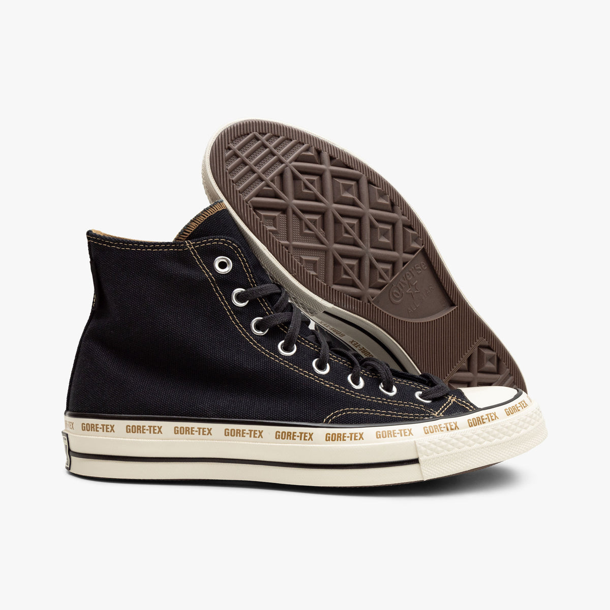 Converse Chuck 70 Hi GTX Noir / Tabouret de crapaud Beige - Aigrette