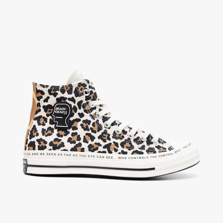 Converse x Brain Dead Chuck 70 Hi Egret / Black - Multi - High Top  1
