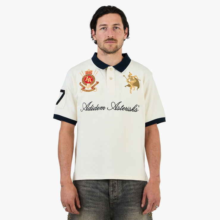 Adidem Asterisks Pique Polo / White 1