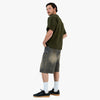Adidem Asterisks Waxed Two-Tone Denim Rivet Shorts / Black 6