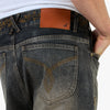 Adidem Asterisks Waxed Two-Tone Denim Rivet Shorts / Black 5