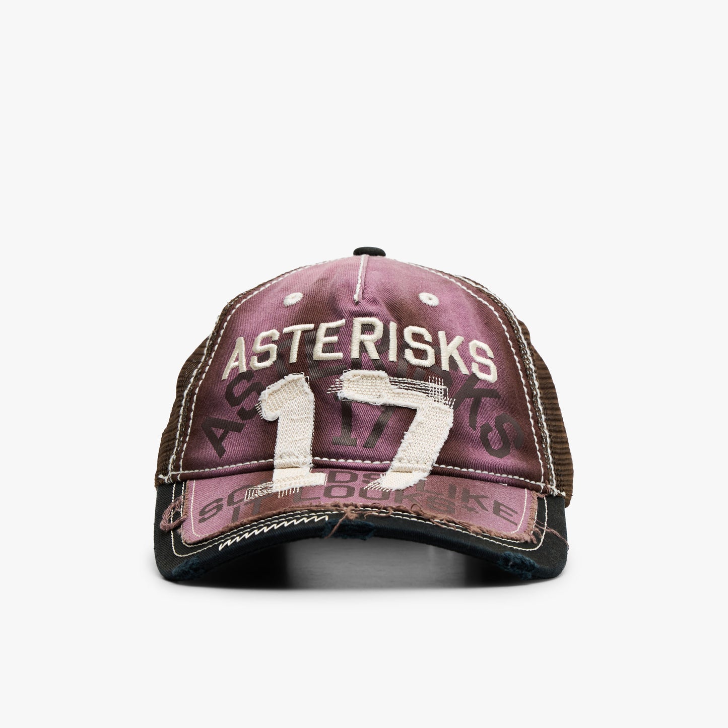 Adidem Asterisks Frayed Trucker / Brown